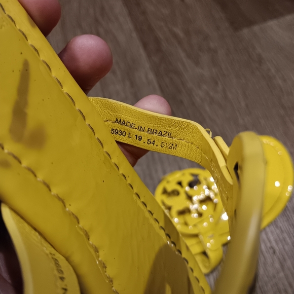 Tory Burch Miller Yellow Women Sandals Sz 5.5 - Picture 6 of 6